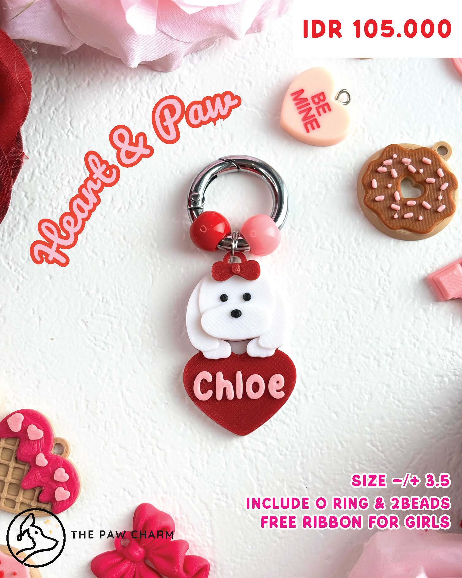 Pawlentines Pet Charm