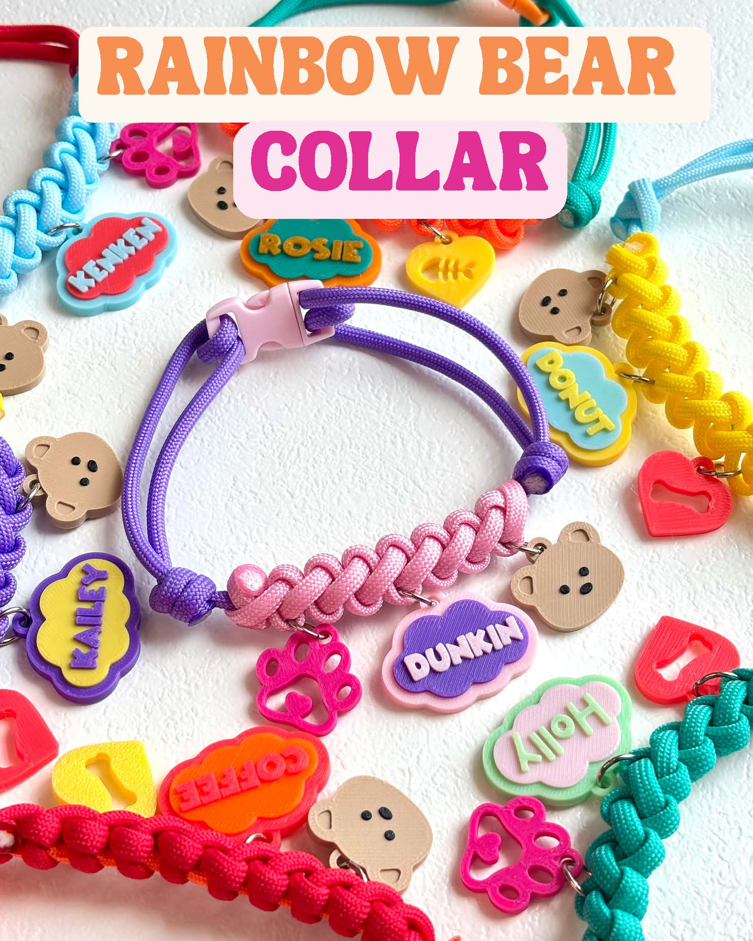Rainbow Bear Collar