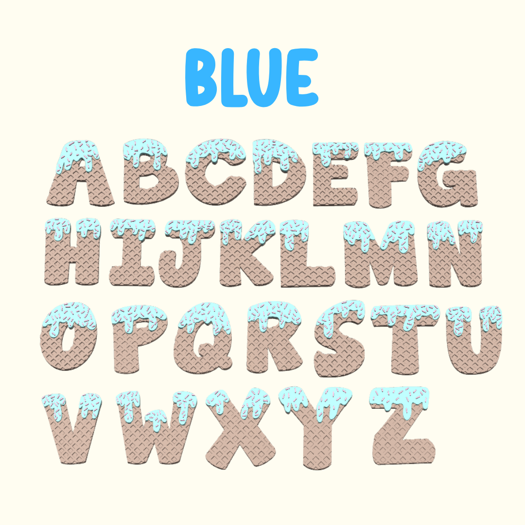 Waffle Alphabet - Pet Charm