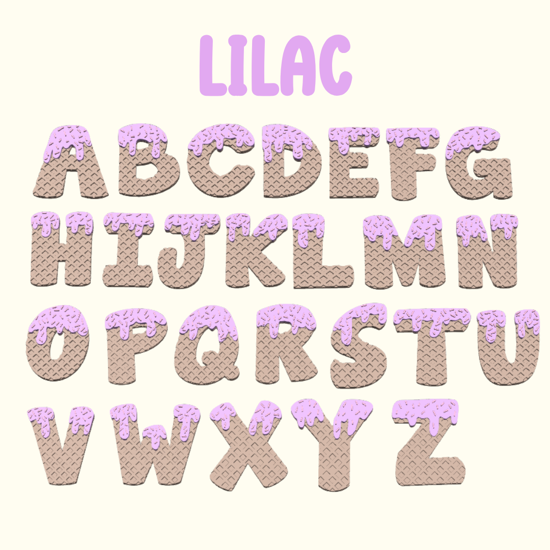 Waffle Alphabet - Pet Charm