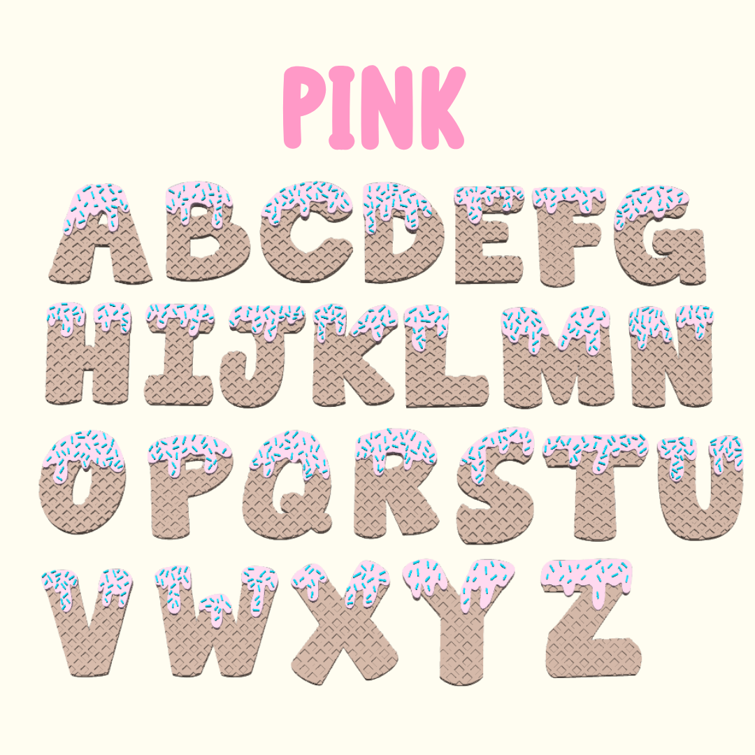 Waffle Alphabet - Pet Charm