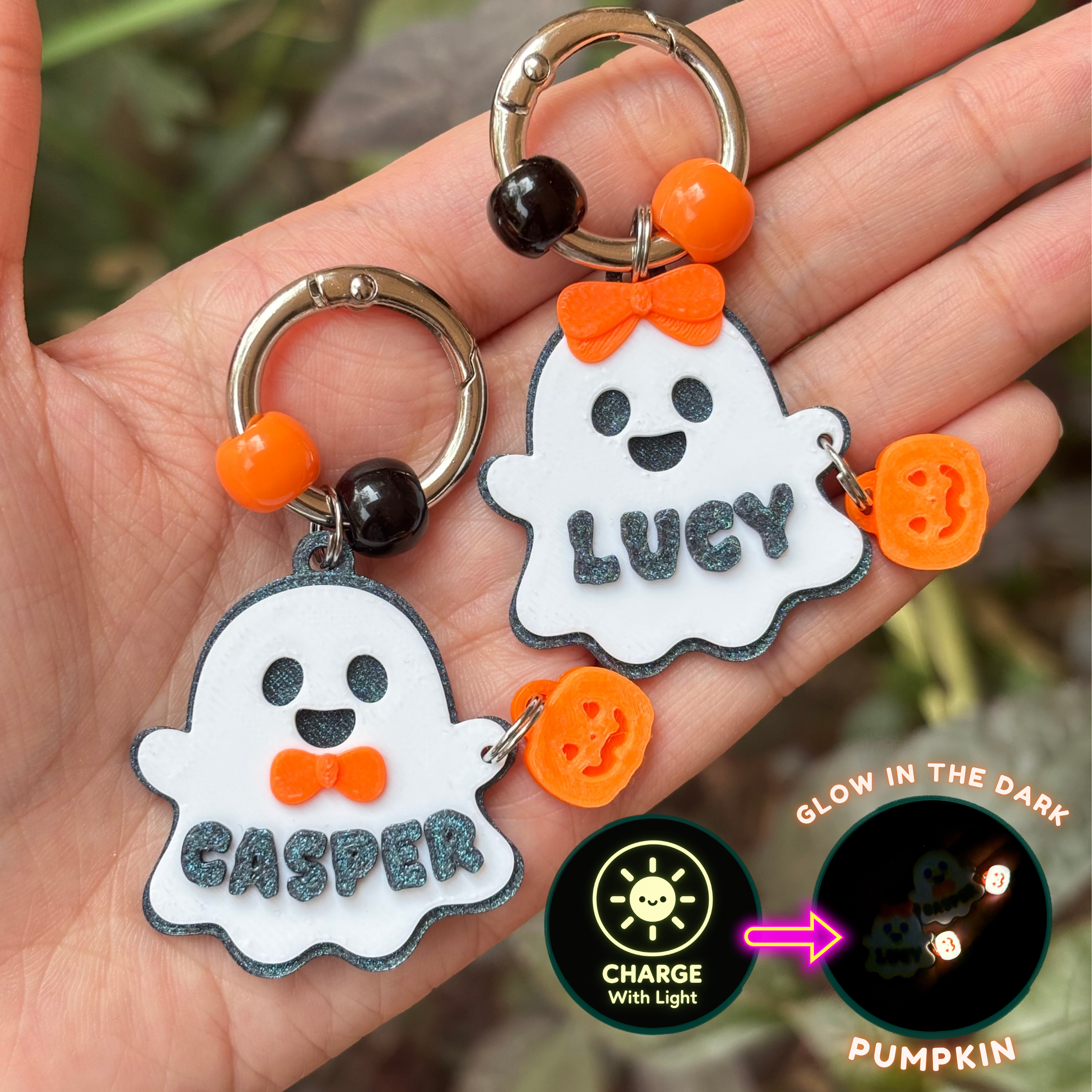 Cute Ghost (Glow in the dark) - Pet Charm