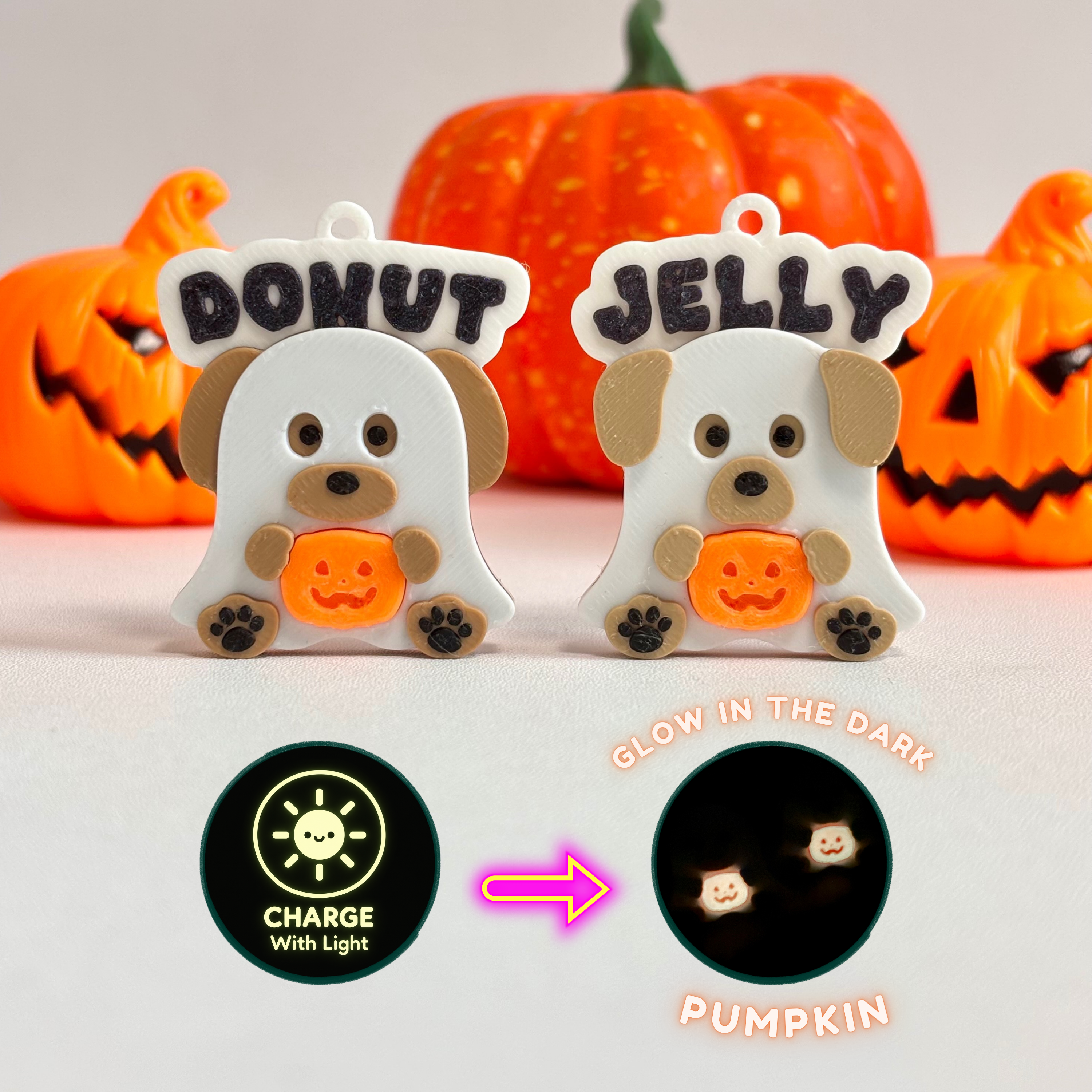 Pumpkin Paw (Glow in the dark) - Pet Charm